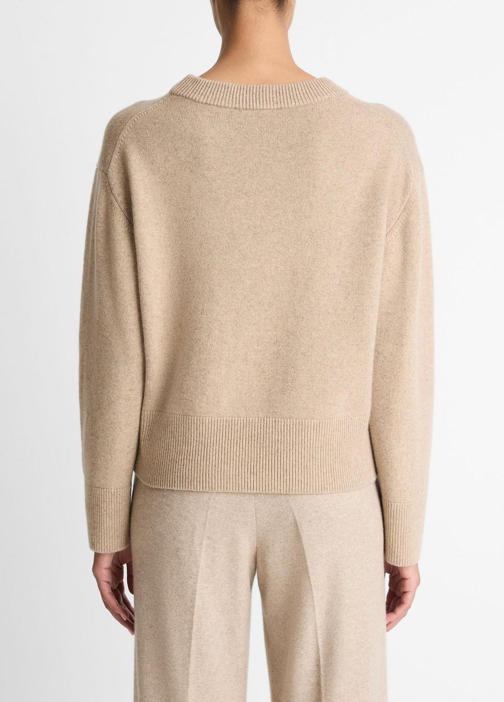 Wool-Cashmere V-Neck Sweater in V-Neck | VINCE Women