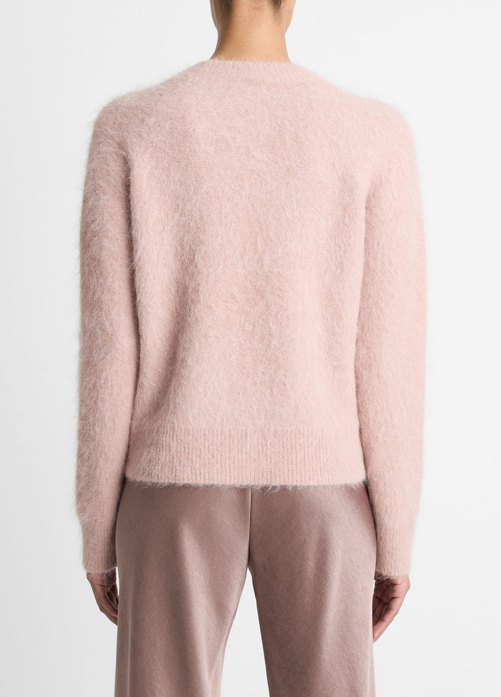 Brushed Alpaca-Blend Crew Neck Sweater in Crew Neck | VINCE Women
