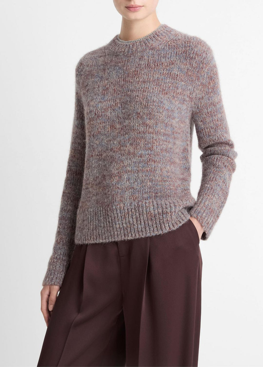 Marled Crew Neck Sweater in Crew Neck | VINCE Women