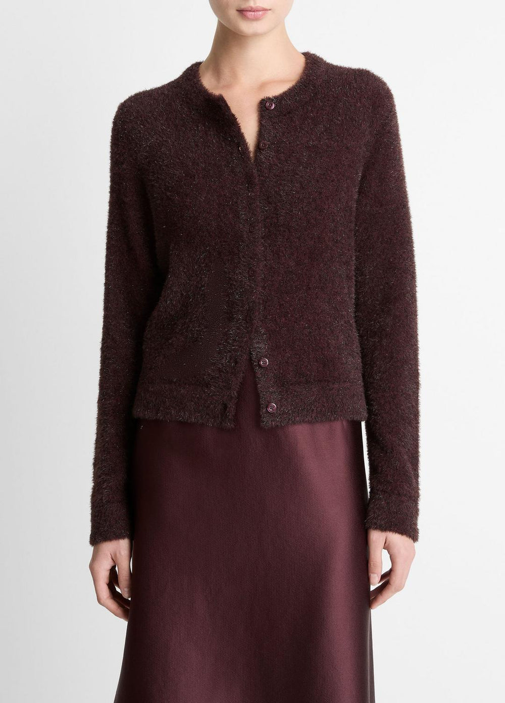 Metallic Eyelash Cardigan in Cardigans | VINCE Women