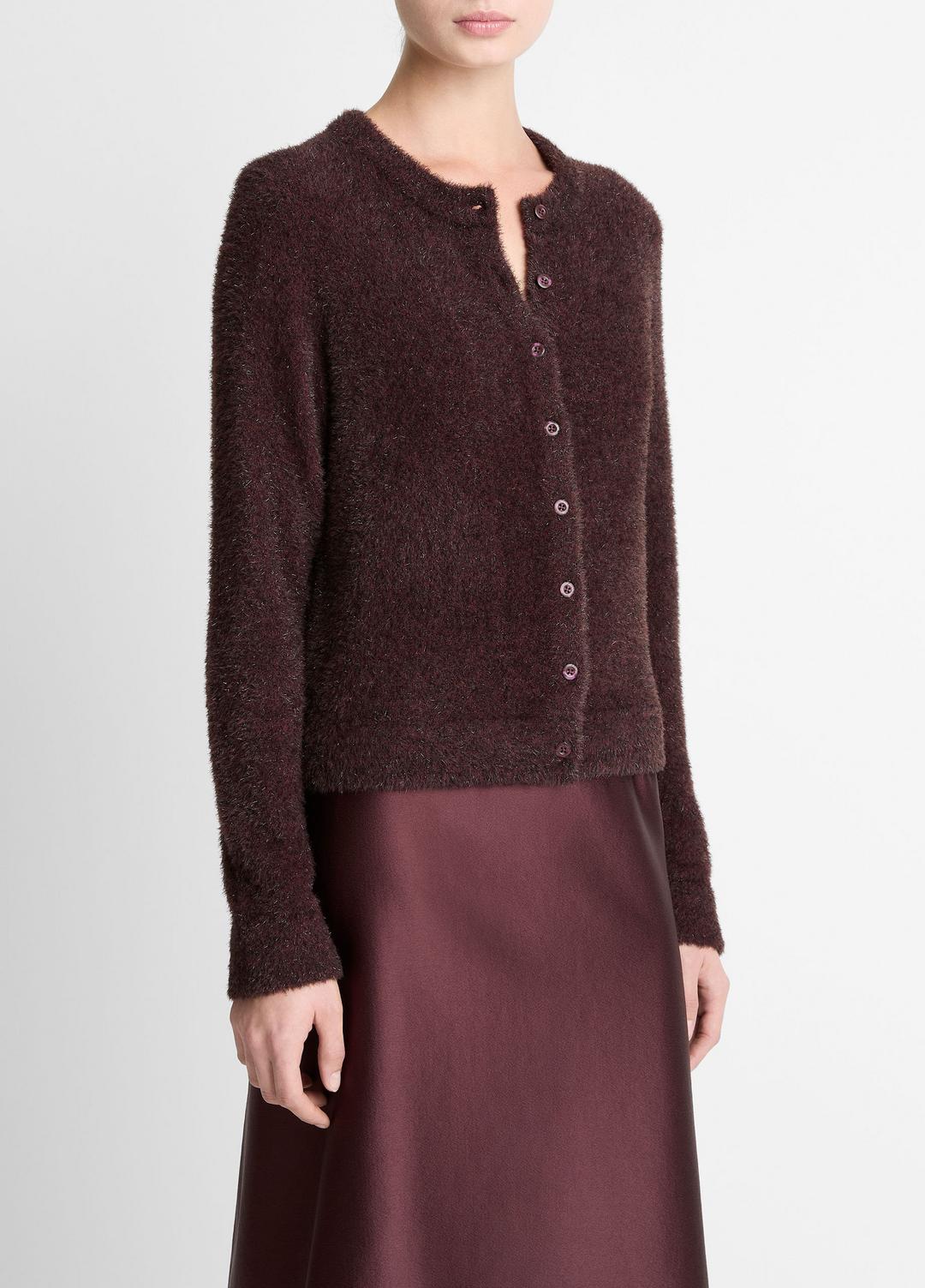 Metallic Eyelash Cardigan in Cardigans | VINCE Women
