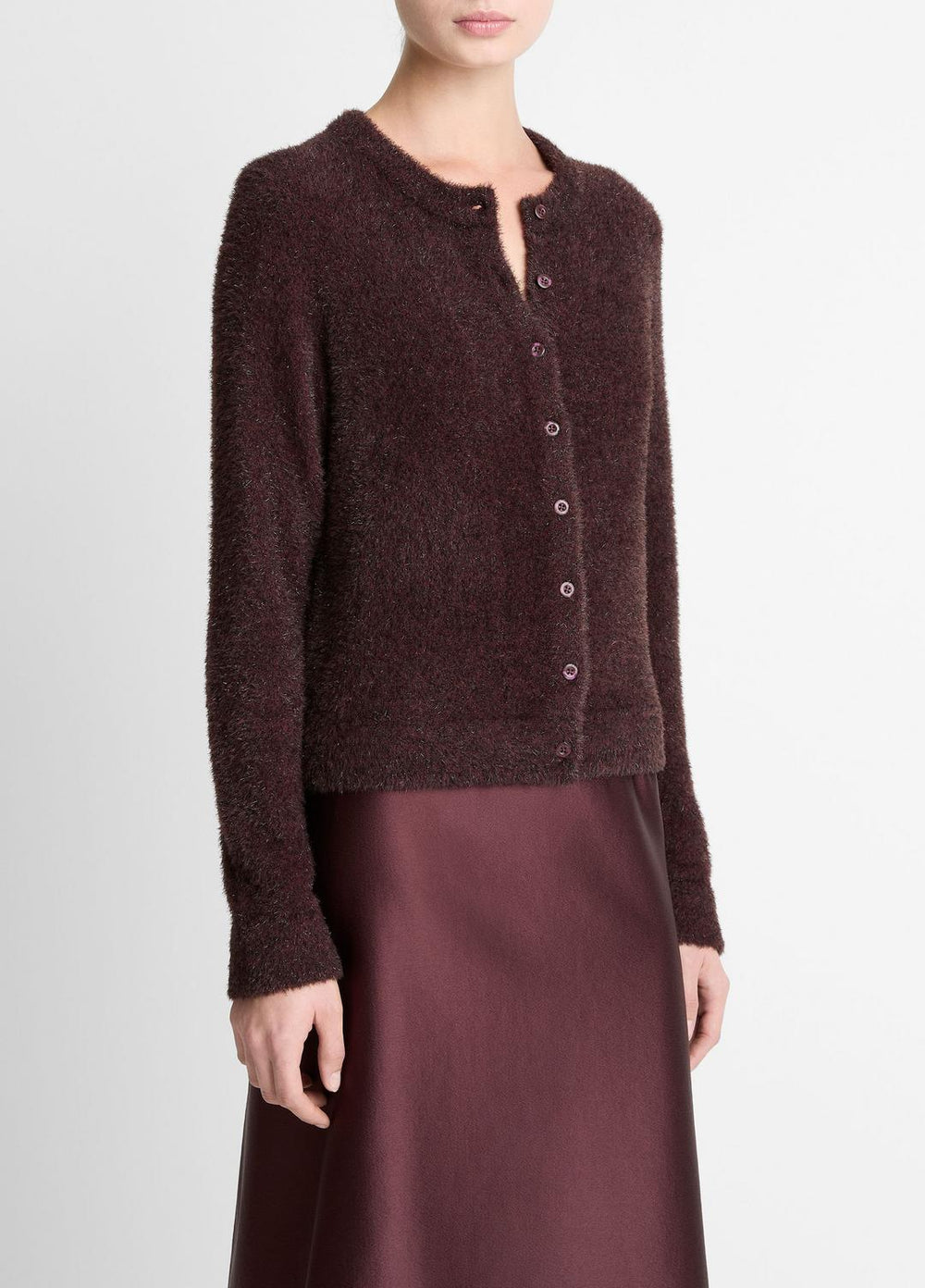 Metallic Eyelash Cardigan in Cardigans | VINCE Women