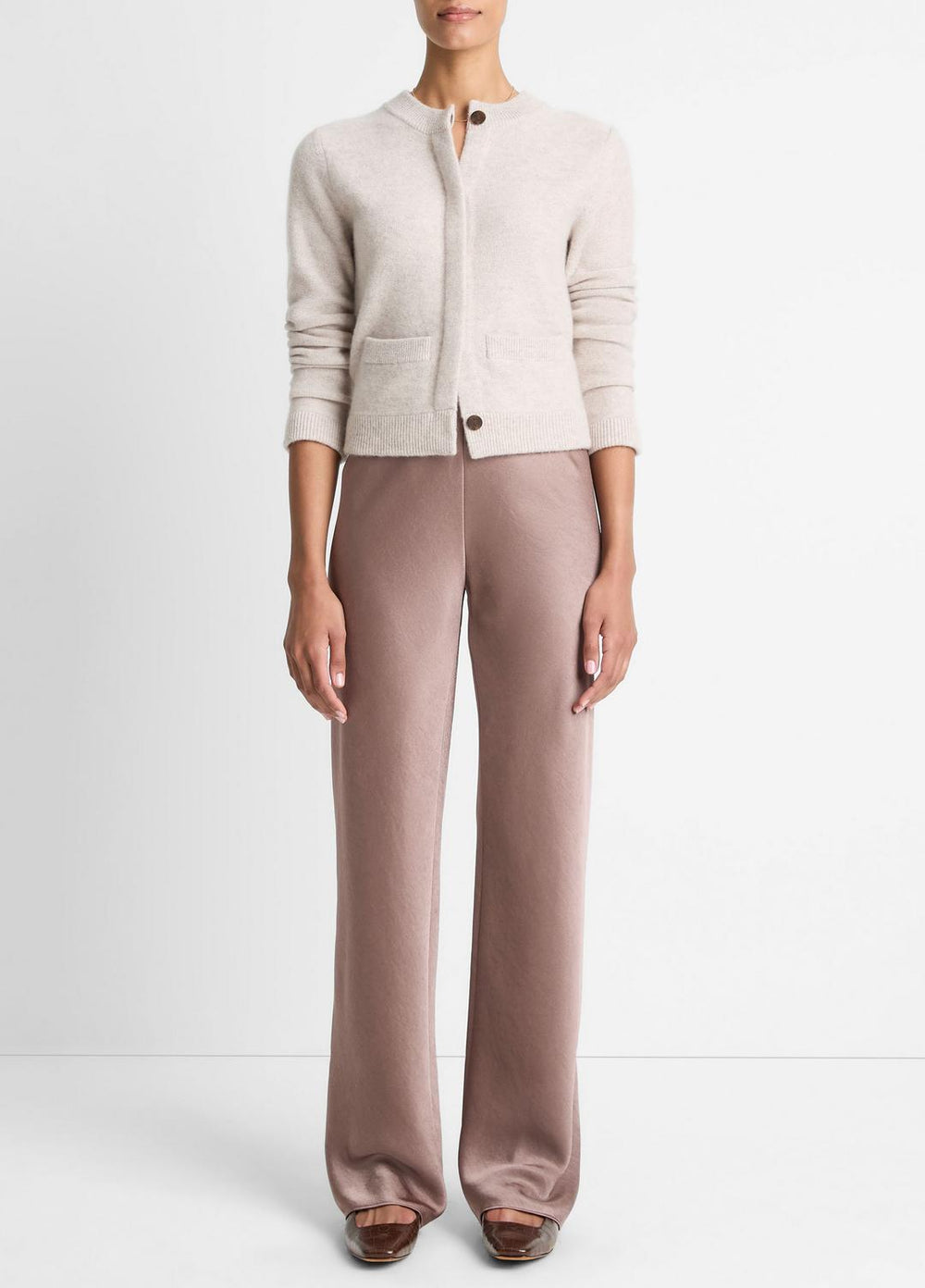 Plush Cashmere Shrunken Cardigan in Cardigans | VINCE Women