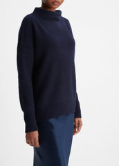 Plush Cashmere Funnel-Neck Sweater in Turtleneck | VINCE Women