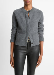 Plush Cashmere Shrunken Cardigan in Cardigans | VINCE Women