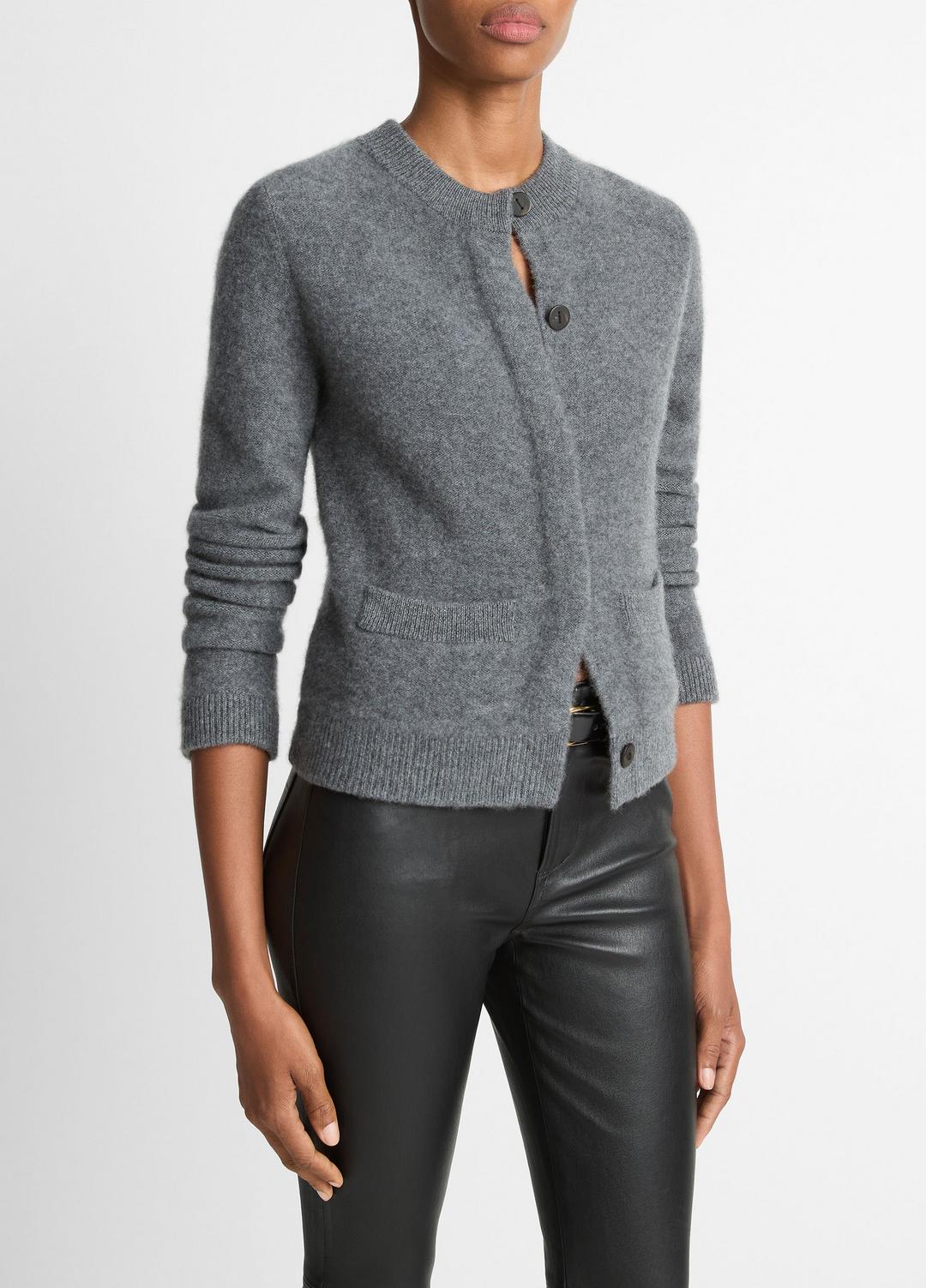 Plush Cashmere Shrunken Cardigan in Cardigans | VINCE Women