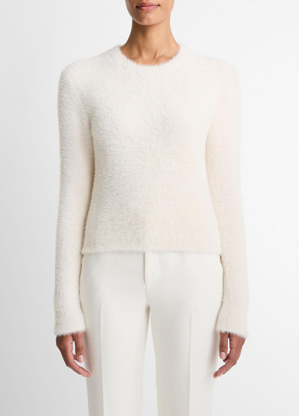 Eyelash Crew Neck Sweater in Crew Neck | VINCE Women