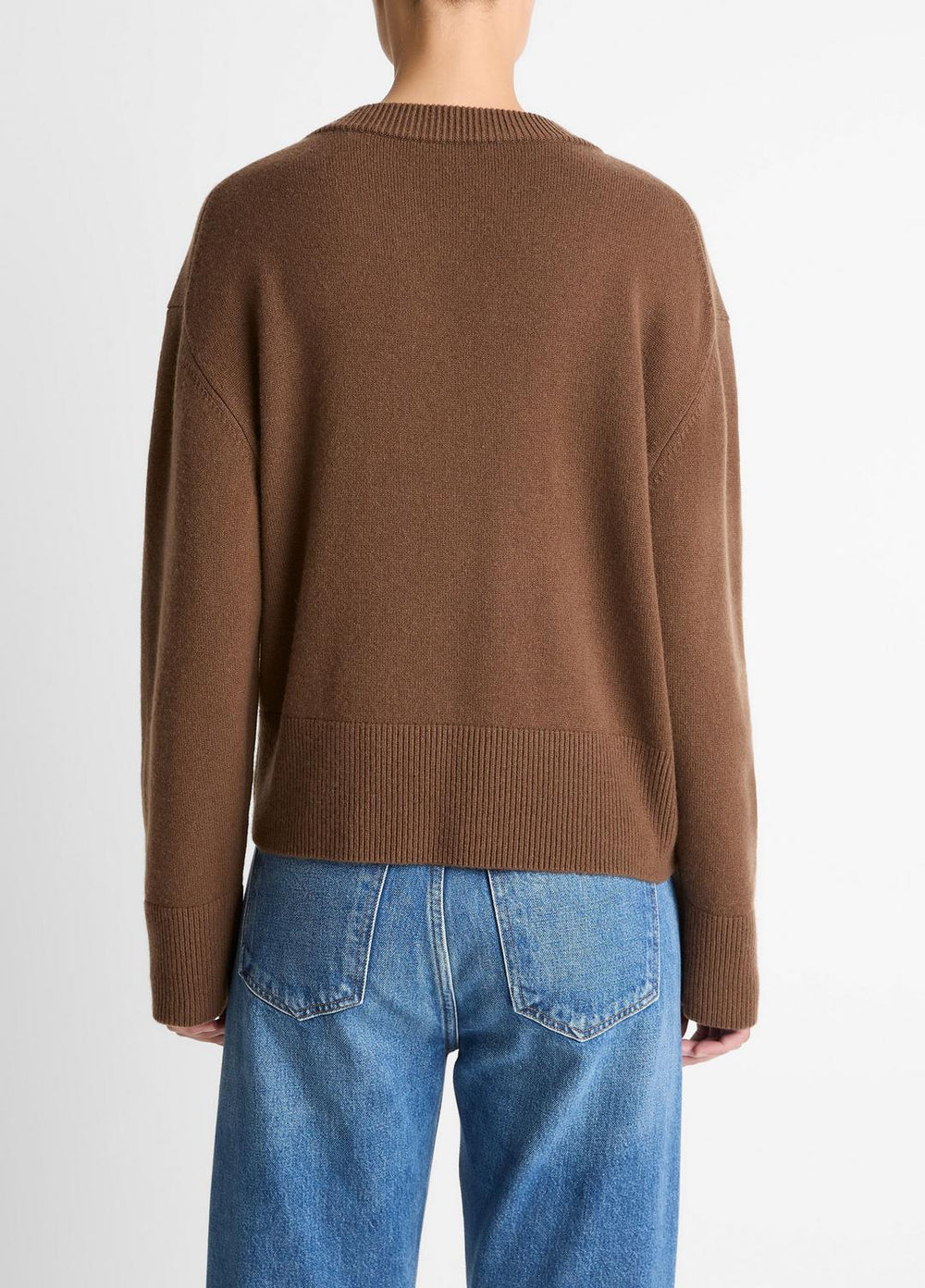 Wool-Cashmere V-Neck Sweater in V-Neck | VINCE Women