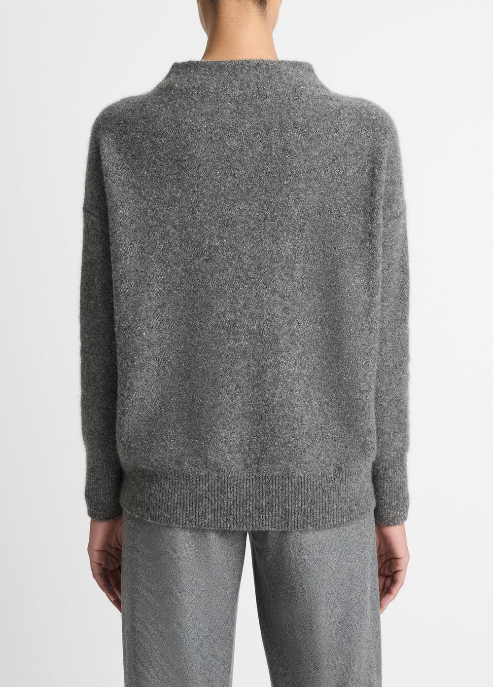 Donegal Cashmere Funnel-Neck Sweater in Turtleneck | VINCE Women