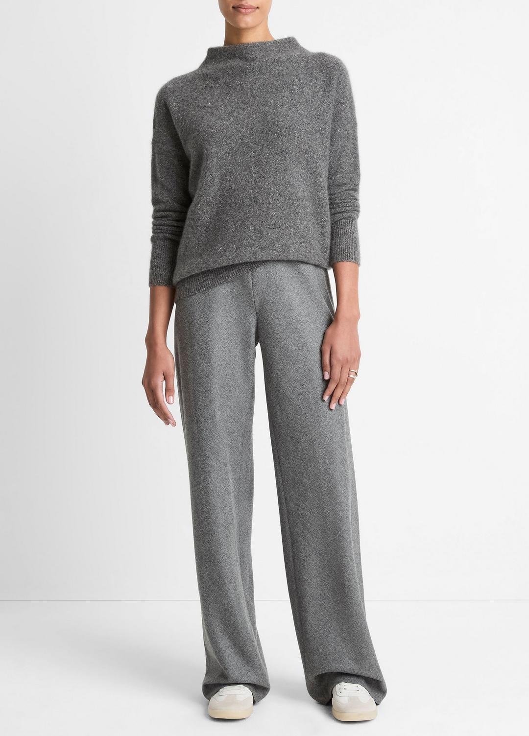 Donegal Cashmere Funnel-Neck Sweater in Turtleneck | VINCE Women