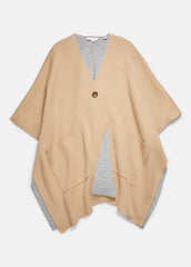 Wool and Cashmere Double-Face Cape in Sweaters | VINCE Women