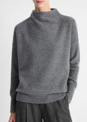 Plush Cashmere Funnel-Neck Sweater in Turtleneck | VINCE Women