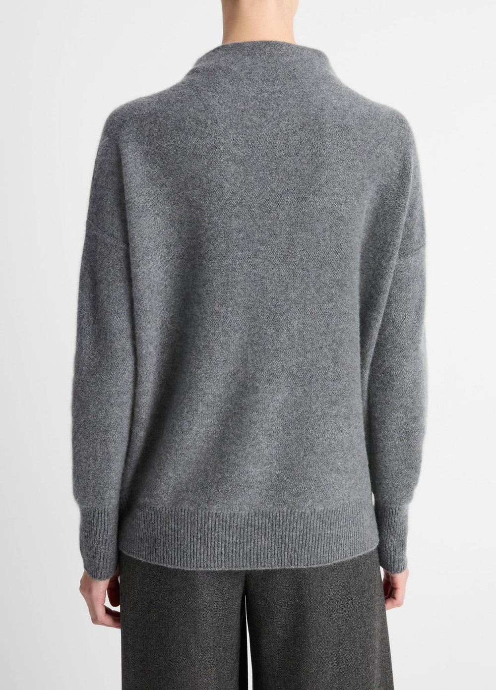 Plush Cashmere Funnel-Neck Sweater in Turtleneck | VINCE Women