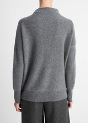 Plush Cashmere Funnel-Neck Sweater in Turtleneck | VINCE Women