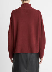 Wool-Cashmere Side-Slit Turtleneck Sweater in Turtleneck | VINCE Women