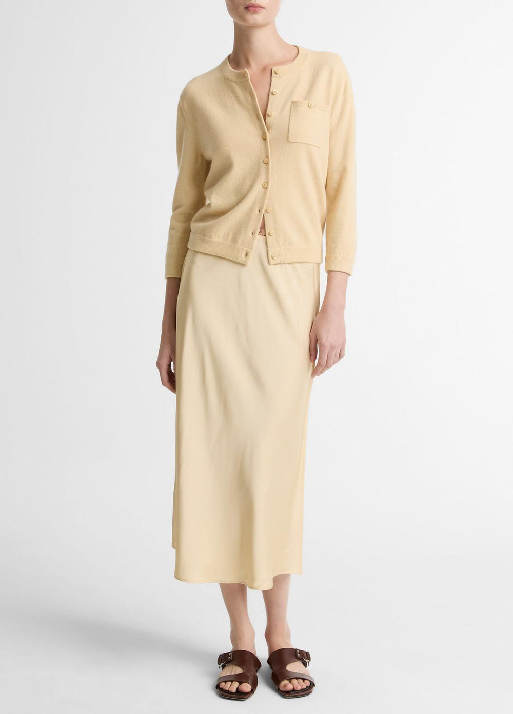 Wool & Cashmere-Blend Pocket Cardigan in Cardigans | VINCE Women