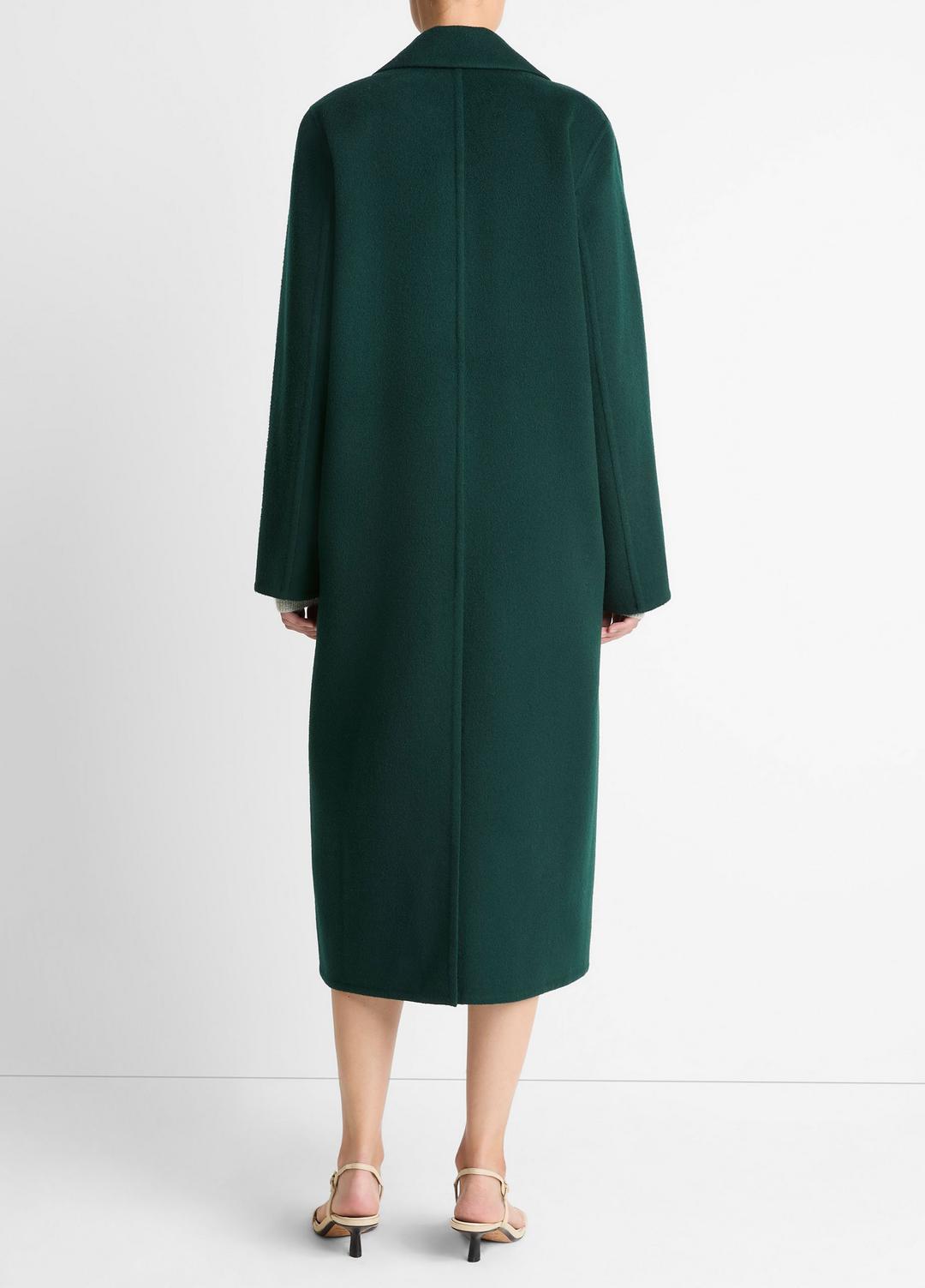 Wool-Blend Single-Breasted Coat in Coats | VINCE Women