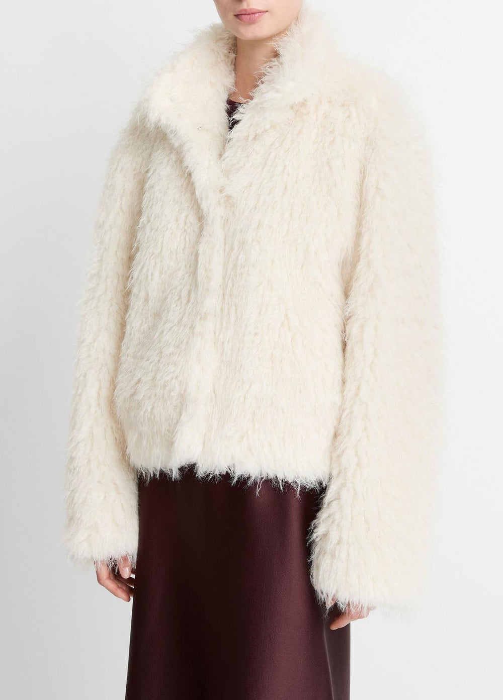 Shaggy Faux-Fur Jacket in Jackets | VINCE Women