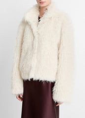 Shaggy Faux-Fur Jacket in Jackets | VINCE Women