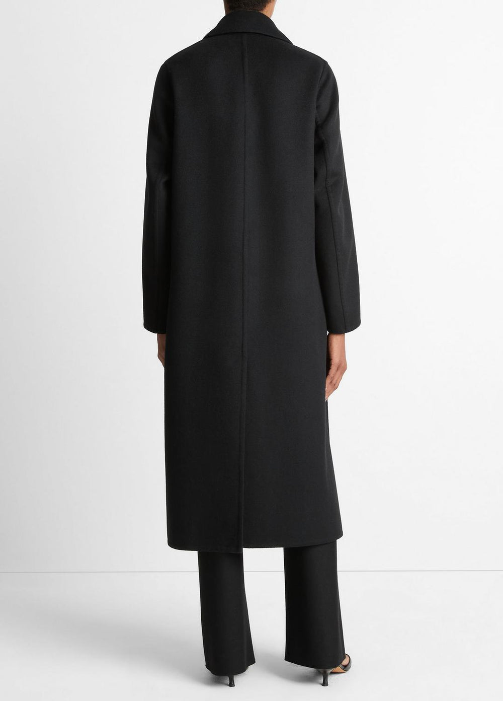 Wool-Blend Single-Breasted Coat in Coats | VINCE Women