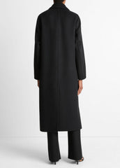 Wool-Blend Single-Breasted Coat in Coats | VINCE Women