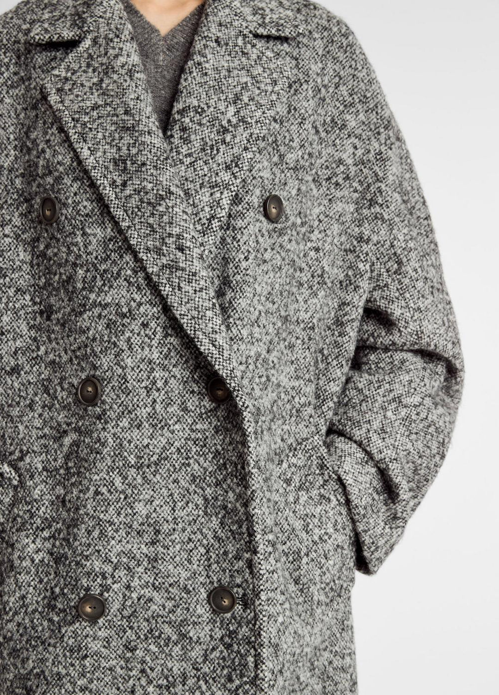 Italian Wool-Blend Overcoat in Coats | VINCE Women