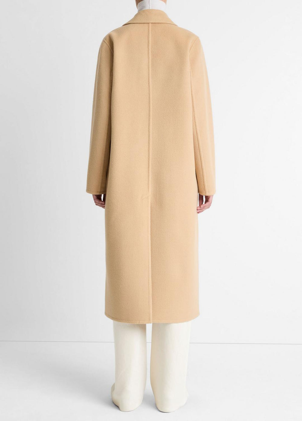 Wool-Blend Single-Breasted Coat in Coats | VINCE Women