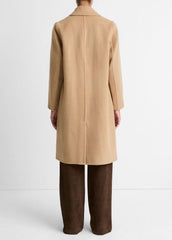 Classic Wool-Blend Straight Coat in Coats | VINCE Women