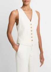 Sculptural Fitted Vest in Vests | VINCE Women