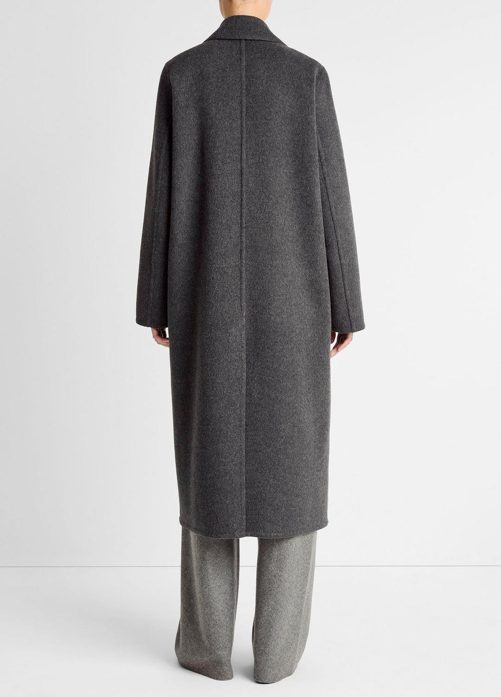 Wool-Blend Single-Breasted Coat in Coats | VINCE Women