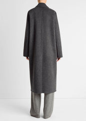 Wool-Blend Single-Breasted Coat in Coats | VINCE Women
