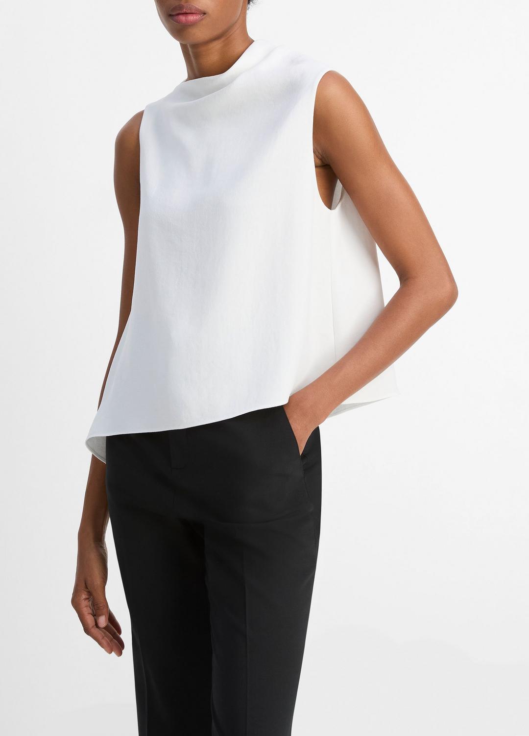 Asymmetrical Draped A-Line Top in Tank Tops | VINCE Women
