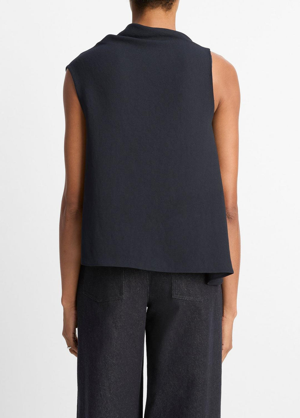 Asymmetrical Draped A-Line Top in Tank Tops | VINCE Women