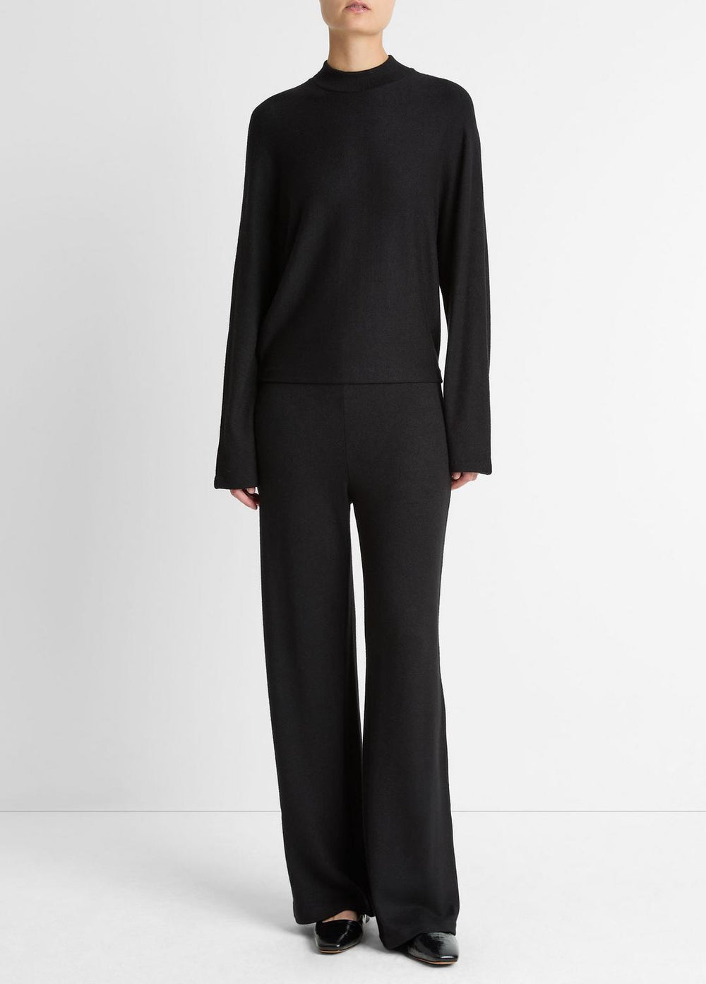 Cozy Dolman-Sleeve Mock-Neck Top in Long Sleeve | VINCE Women