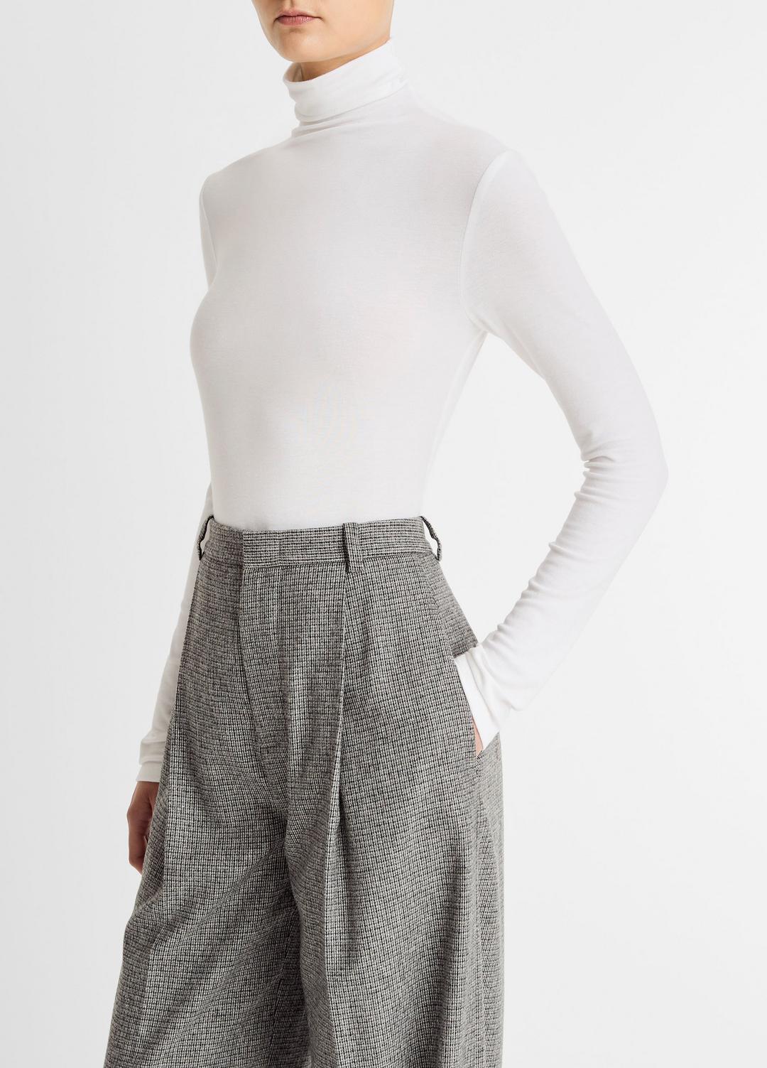 Essential Long-Sleeve Turtleneck Top in Long Sleeve | VINCE Women