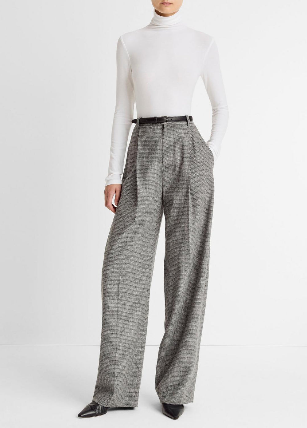 Essential Long-Sleeve Turtleneck Top in Long Sleeve | VINCE Women