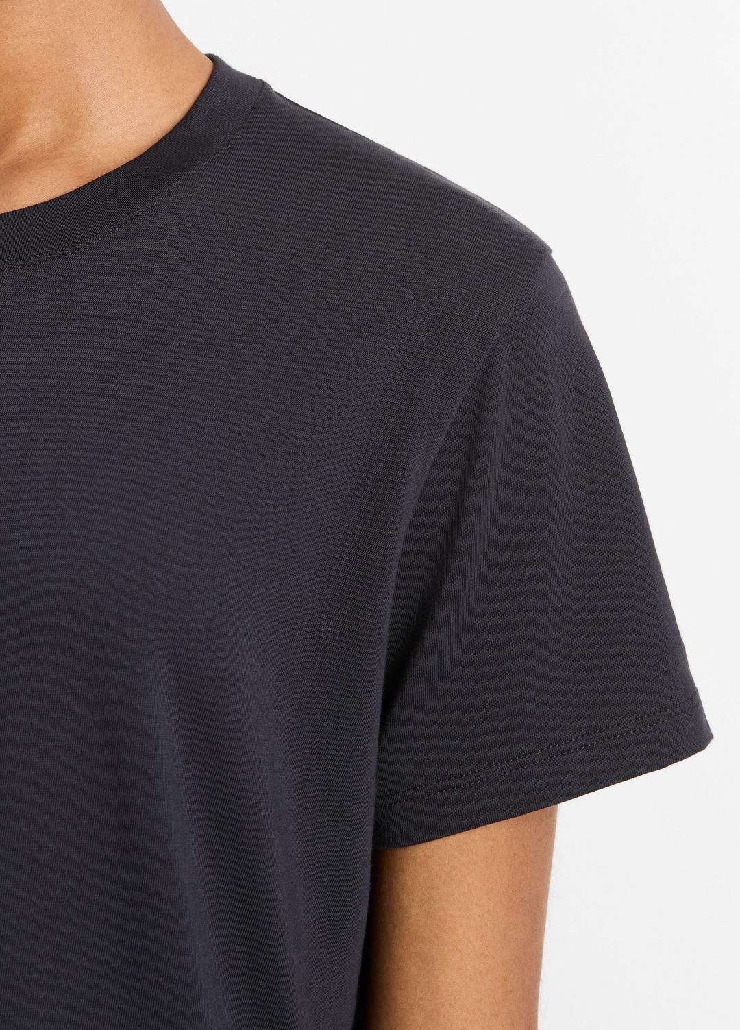 Pima Cotton Crew Neck T-Shirt in Short Sleeve | VINCE Women