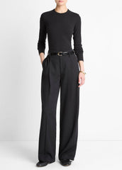 Essential Pima Cotton-Blend Long-Sleeve T-Shirt in Long Sleeve | VINCE Women