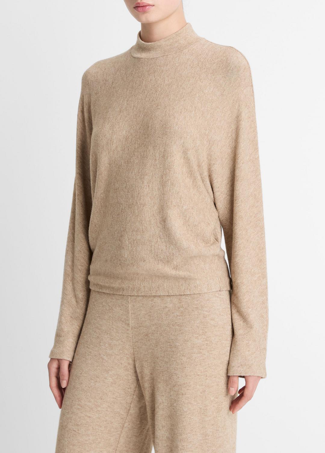 Cozy Dolman-Sleeve Mock-Neck Top in Long Sleeve | VINCE Women