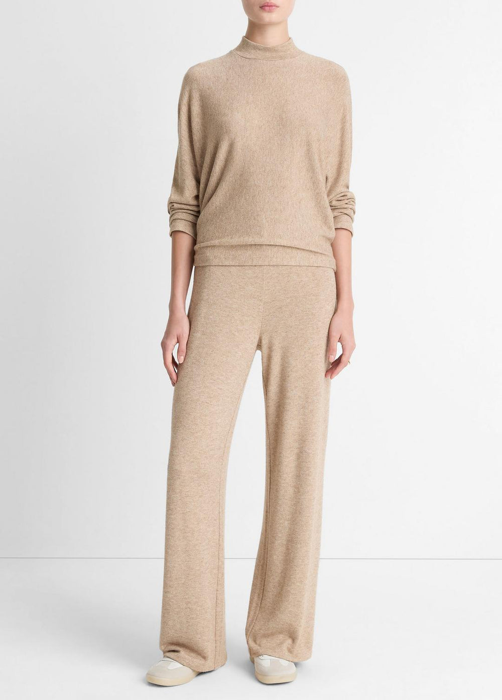 Cozy Dolman-Sleeve Mock-Neck Top in Long Sleeve | VINCE Women