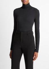 Essential Long-Sleeve Turtleneck Top in Long Sleeve | VINCE Women