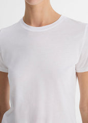 Essential Pima Cotton Crew Neck T-Shirt in Short Sleeve | VINCE Women