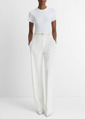 Pima Cotton-Blend '90s Shrunken T-Shirt in Short Sleeve | VINCE Women