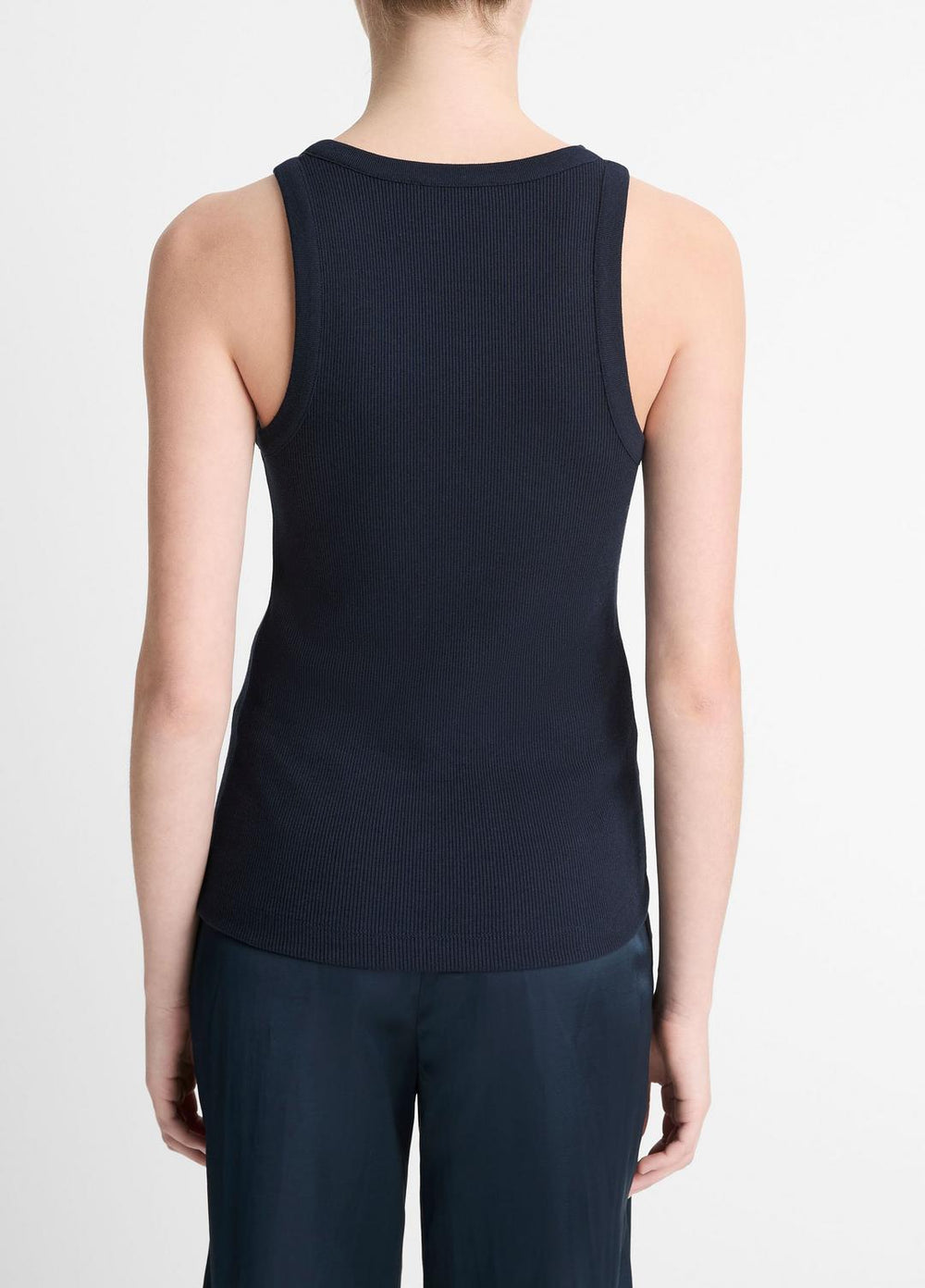 Ribbed Scoop-Neck Tank in Tank Tops | VINCE Women