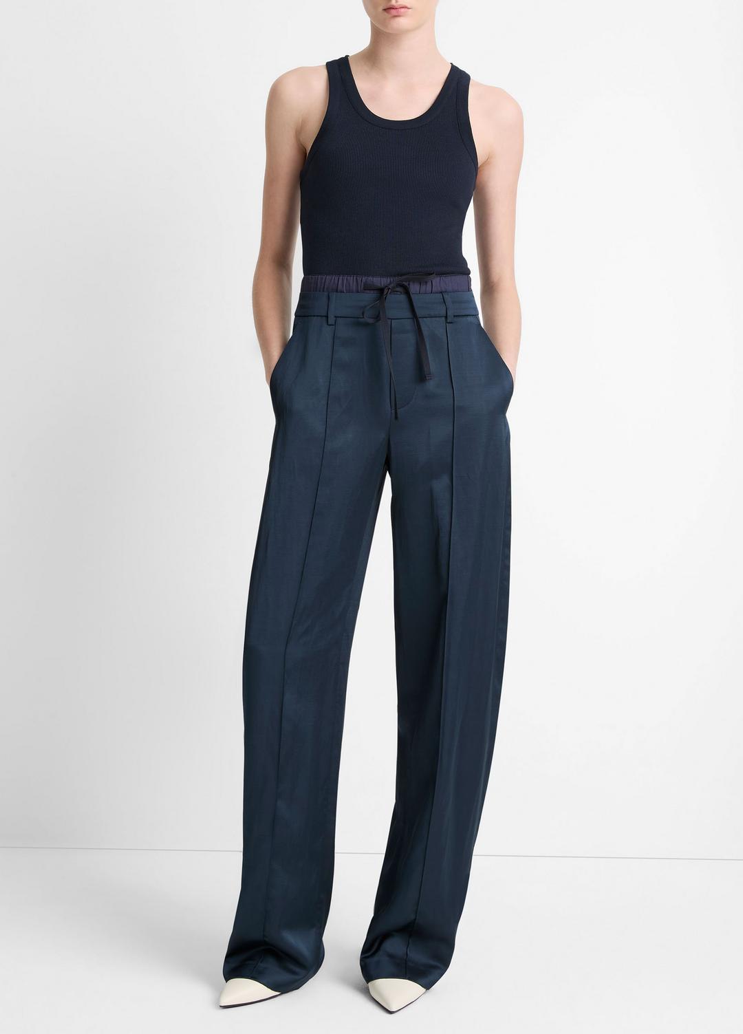 Ribbed Scoop-Neck Tank in Tank Tops | VINCE Women