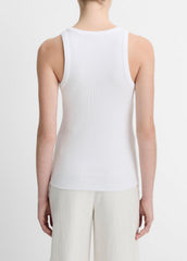Ribbed Scoop-Neck Tank in Tank Tops | VINCE Women