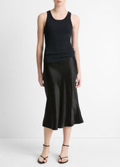 Ribbed Scoop-Neck Tank in Tank Tops | VINCE Women