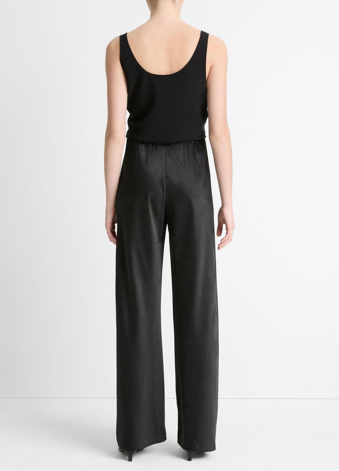 Colette High-Rise Fluid Satin Bias Pant in Trousers | VINCE Women