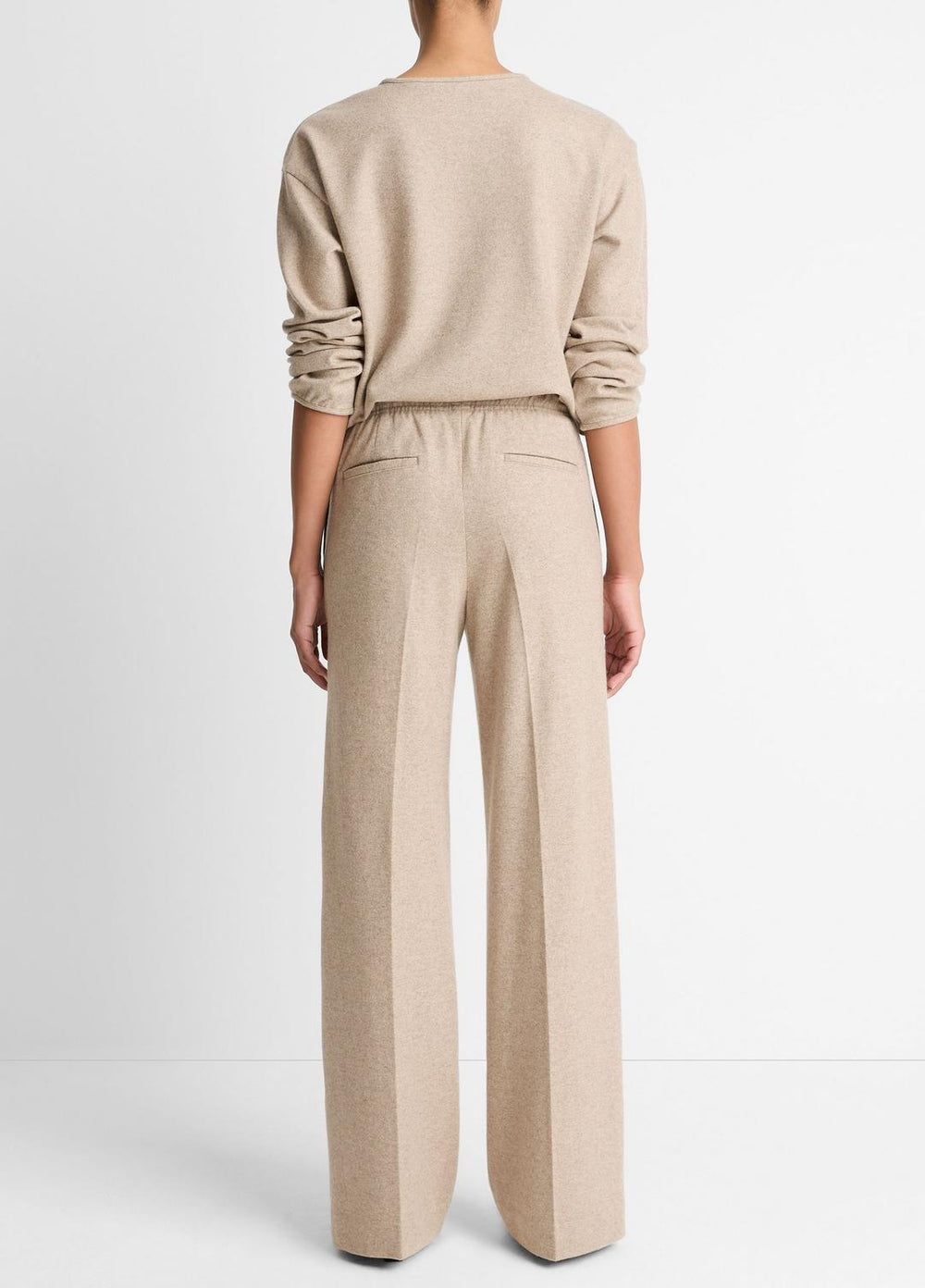 Wool-Blend Tailored Wide-Leg Pant in Wide Leg | VINCE Women