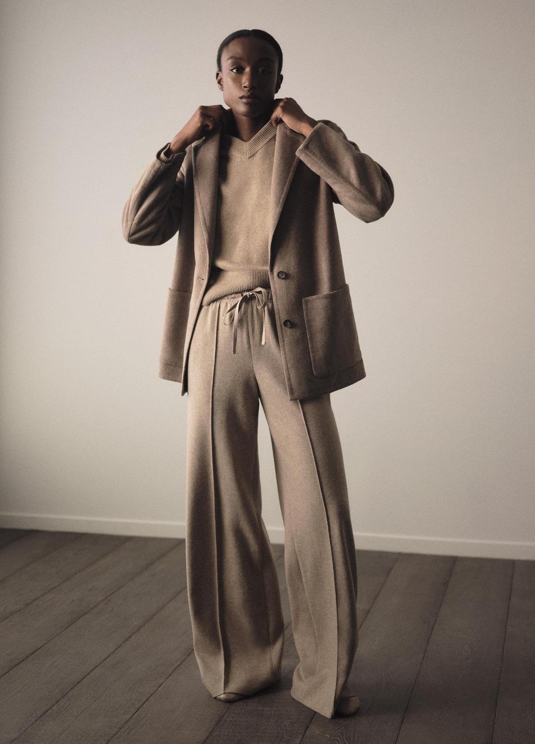 Wool-Blend Tailored Wide-Leg Pant in Wide Leg | VINCE Women